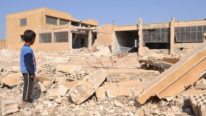 مدارس سورية مدمرة