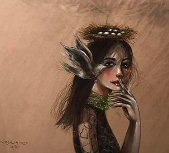 لوحة الفنان التشكيلي اسماعيل نصرة