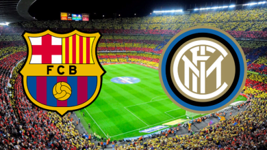لقاء برشلونة وأنتر ميلان