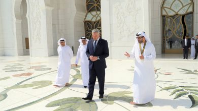 مستشار النمسا يزور جامع الشيخ زايد الكبير في أبوظبي