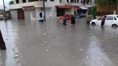 الفيضانات في مدينة اللاذقية