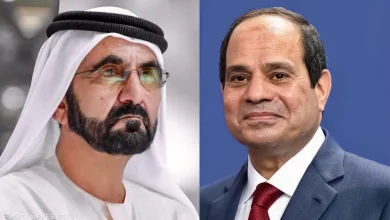 السيسي يستقبل محمد بن راشد في قصر الاتحادية