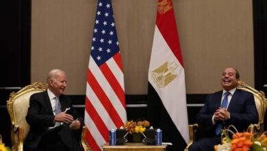 الرئيس المصري ونظيره الأمريكي