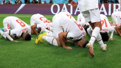 منتخب المغرب-بلجيكا-كأس العالم