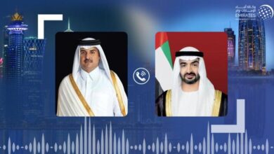 بن زايد هنأ قطر