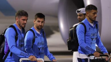 وصول منتخب الأرجنتين إلى الدوحة