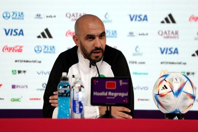 مدرب المنتخب المغربي وليد الركراكي