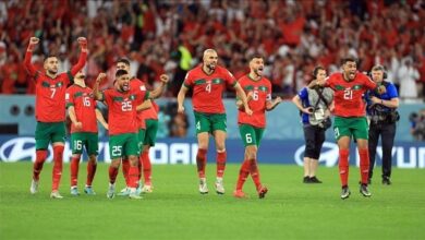 استقبال منتخب المغرب