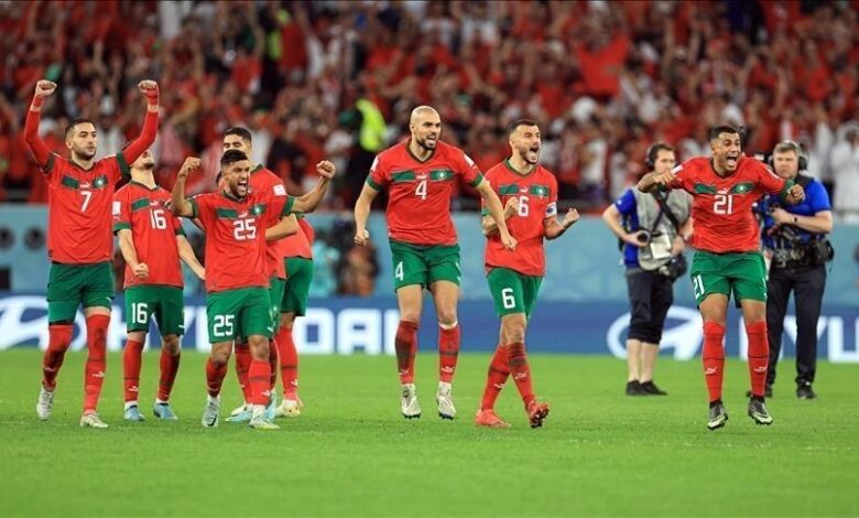 استقبال منتخب المغرب