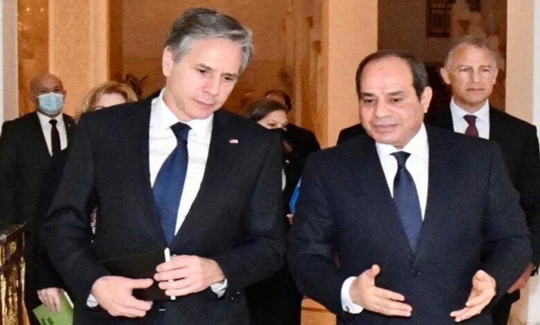 السيسي يطلب من واشنطن الضغط على إثيوبيا من أجل سد النهضة