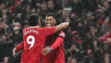 راشفورد ومارسيال يسجلان في مرمى توتنجهام في شوط المباراة الأول