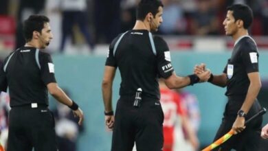 طاقم تحكيم قطري لمباراة المغرب وكرواتيا