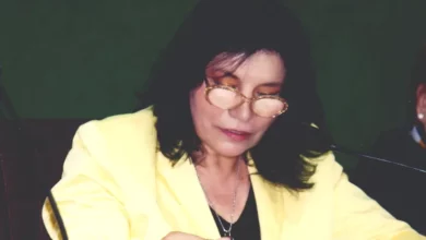 الأديبة والشاعرة والناقدة الأردنية أمينة العدوان من مؤسسي رابطة الكتاب الأردنيين (مواقع التواصل الاجتماعي)