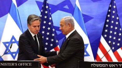 نتنياهو بمؤتمر صحفي مع بلينكن