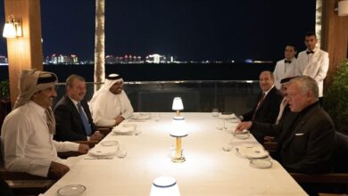 ملك الأردن قطر