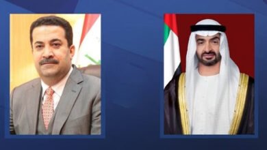 رئيس وزراء العراق يتسلم رسالة خطية من الرئيس الإماراتي