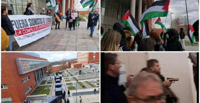 تهريب سفيرة إسرائيل في إسبانيا من محاضرة