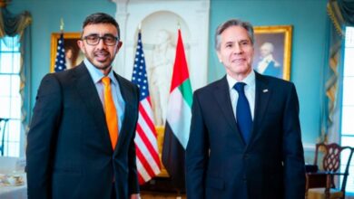 وزير الخارجية الإماراتي واشنطن