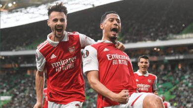 أرسنال ينجو من فخ لشبونة في الدوري الأوروبي