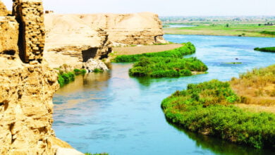 منسوب نهر الفرات