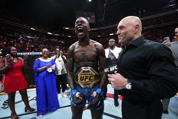 اللقب يعود للنيجيري Israel Adesanya في UFC287