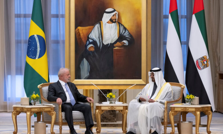 الرئيس الإماراتي يستقبل نظيره البرازيلي ويبحثان العلاقات الثنائية