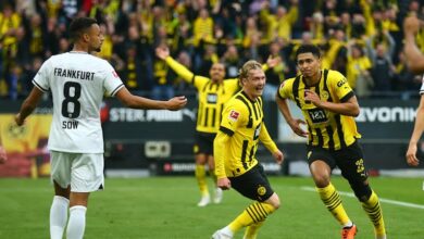 بوروسيا دورتموند يعتلي صدارة الدوري الألماني
