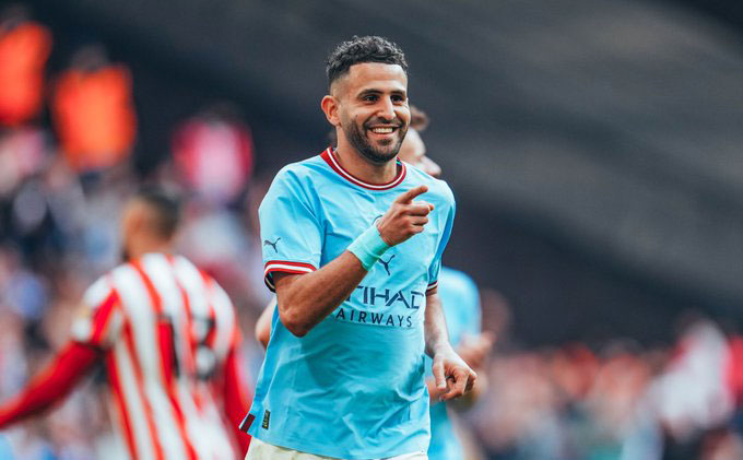 رياض محرز يقود مانشستر سيتي إلى نهائي كأس الاتحاد