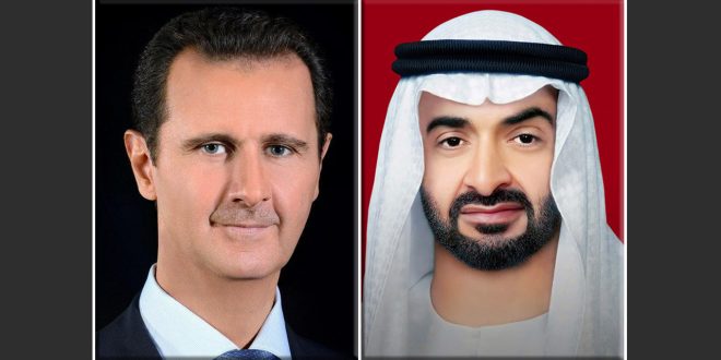 الأسد ومحمد بن زايد