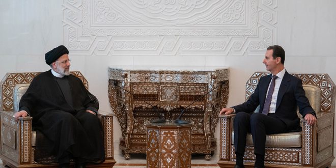 الرئيس الأسد خلال استقباله الرئيس الإيراني: العلاقات السورية الإيرانية مستقرّة وثابتة
