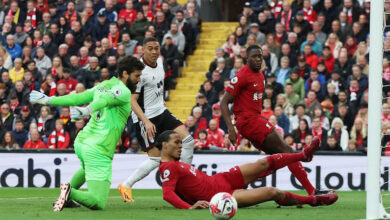 ليفربول يتخطى فولهام في الدوري الإنجليزي