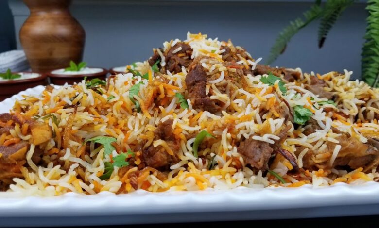 عمل البرياني